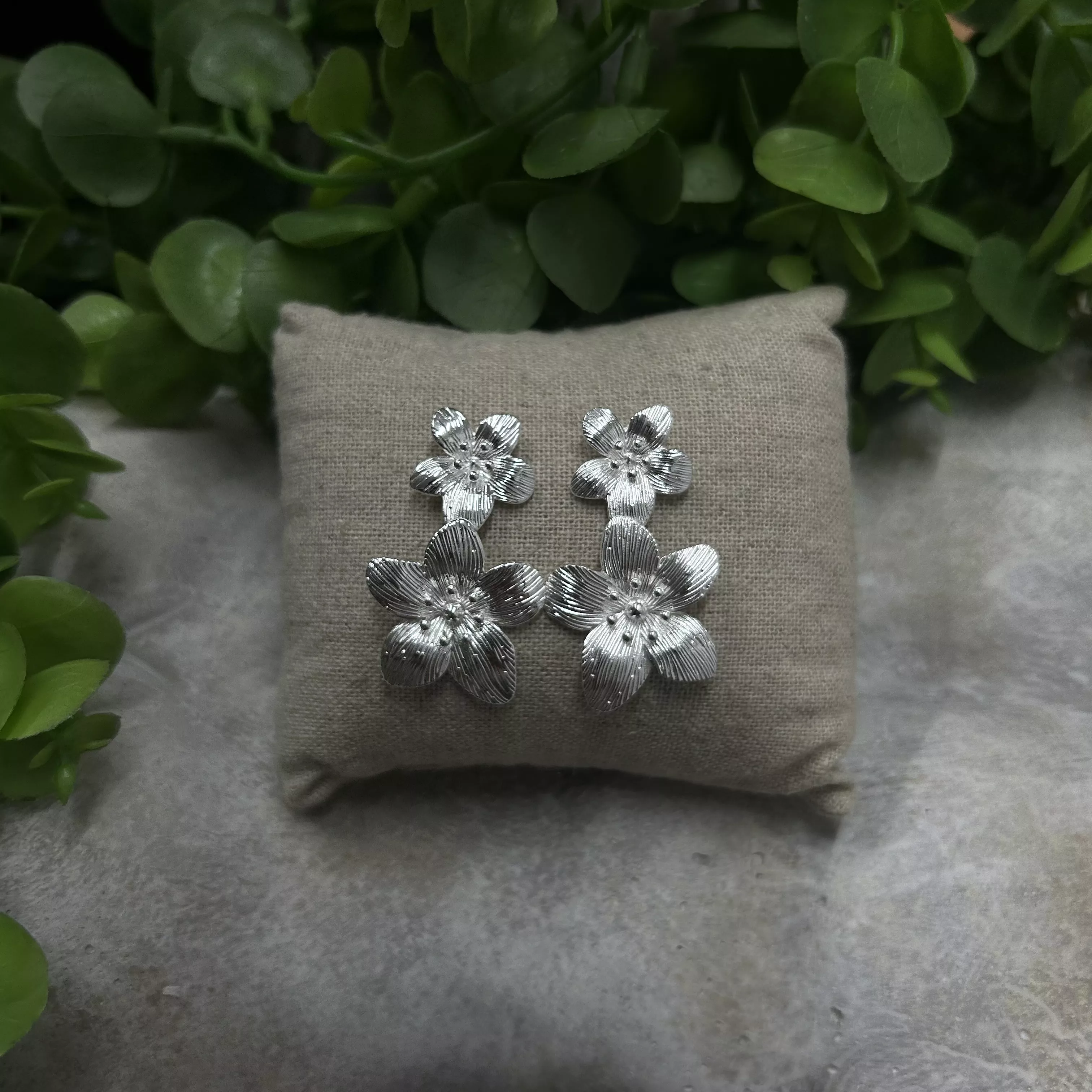 Boucles Double Fleurs Arg