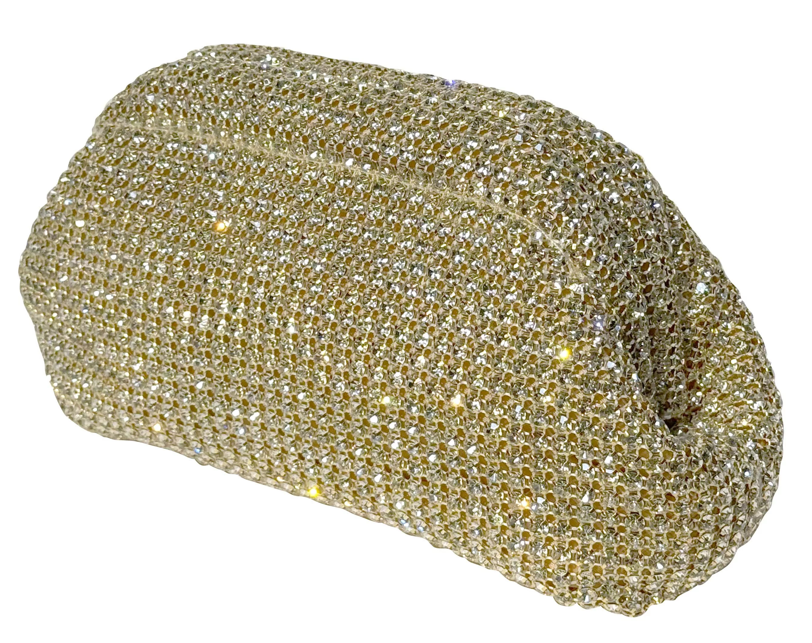 Sac Strass Clutch Gold