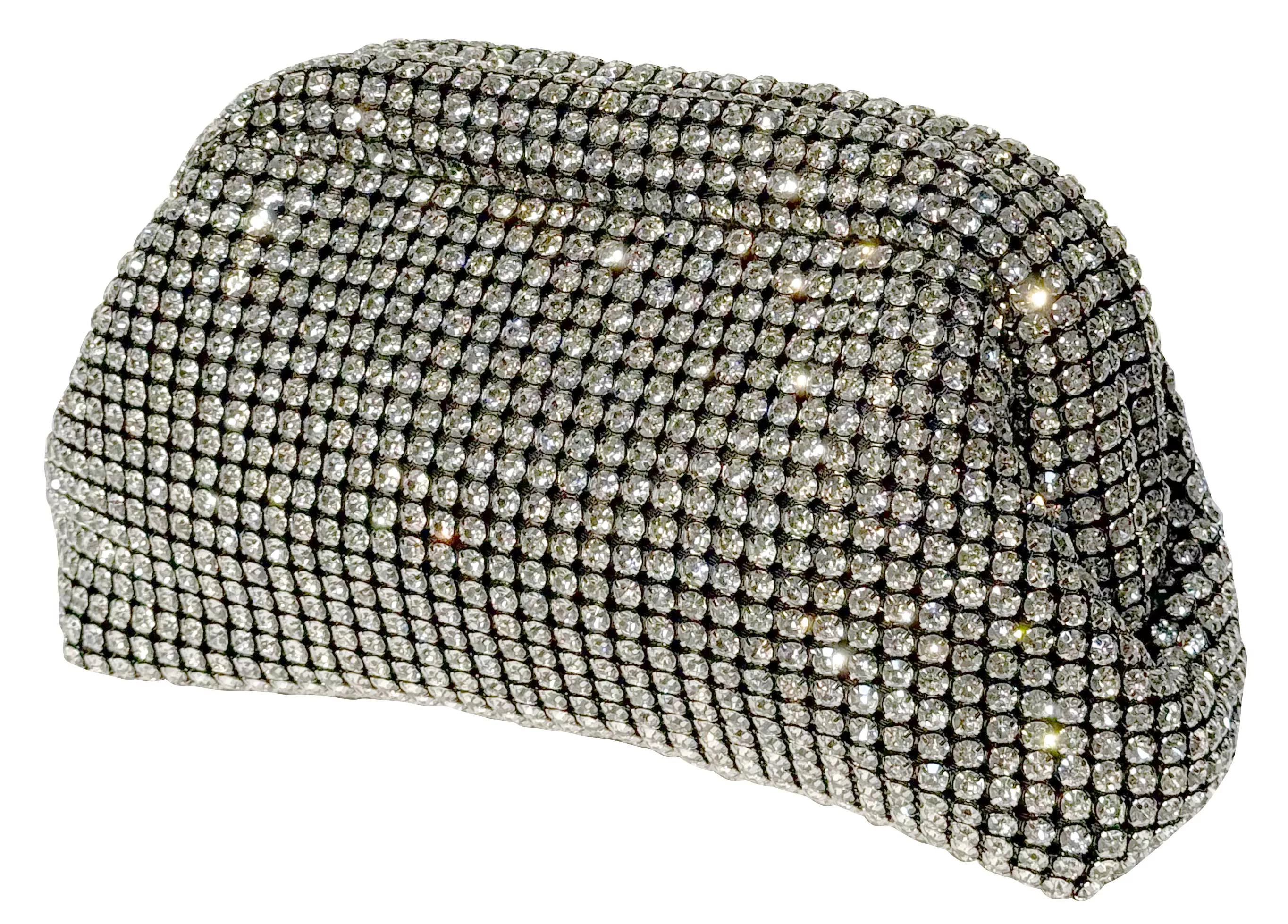 Sac Strass Clutch Black/Silver