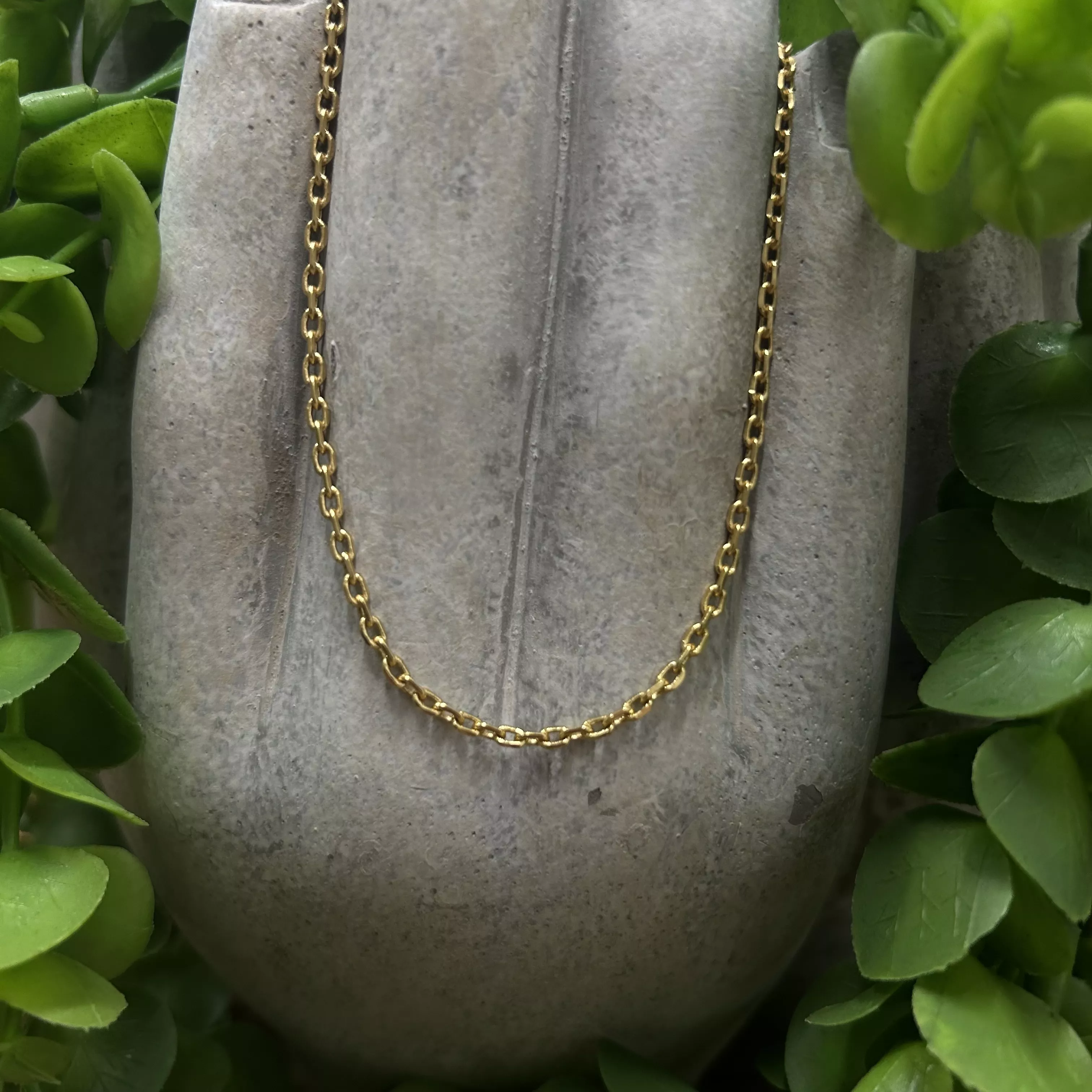 Vergoldete Kette – 80 cm