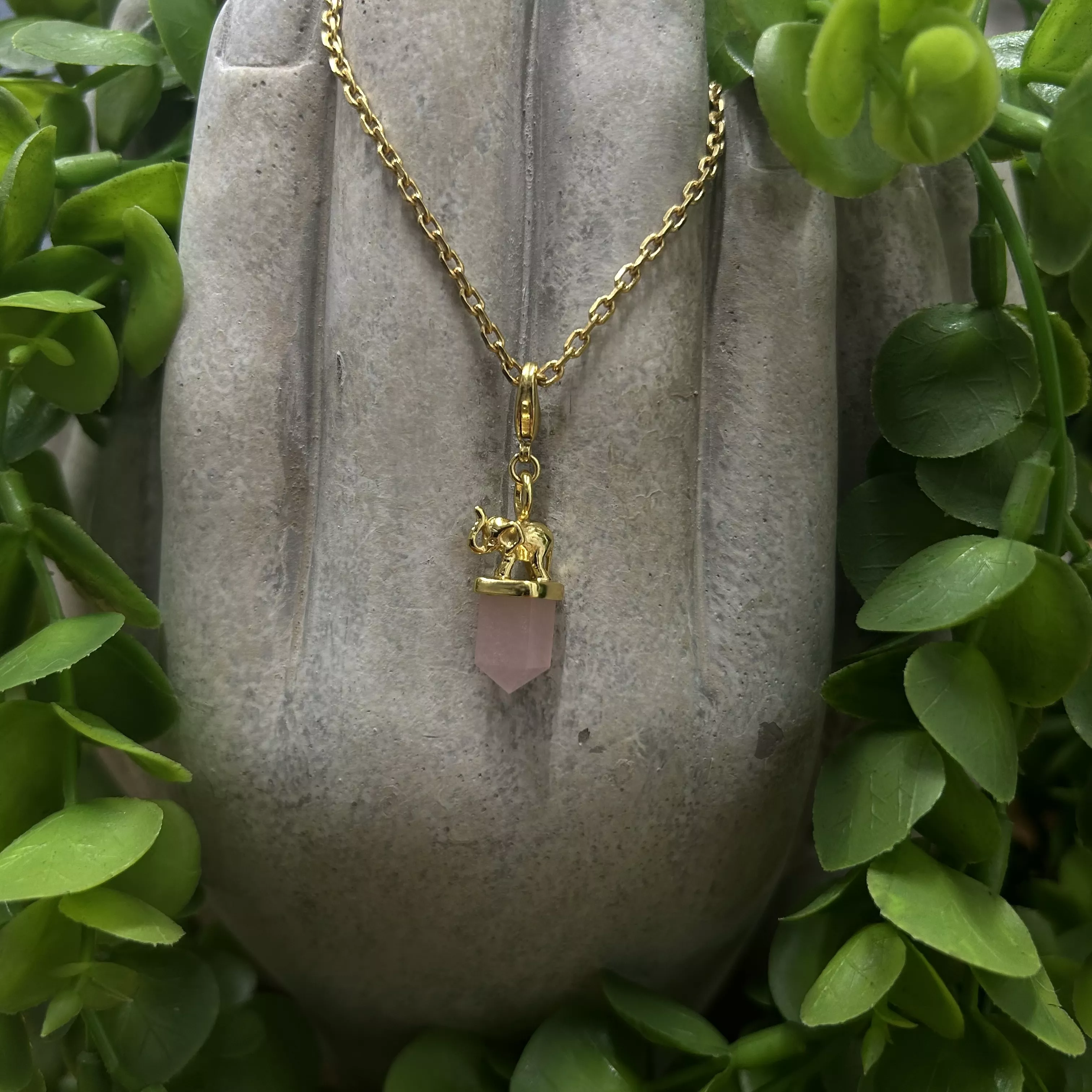 Pendentif Pierre Rose