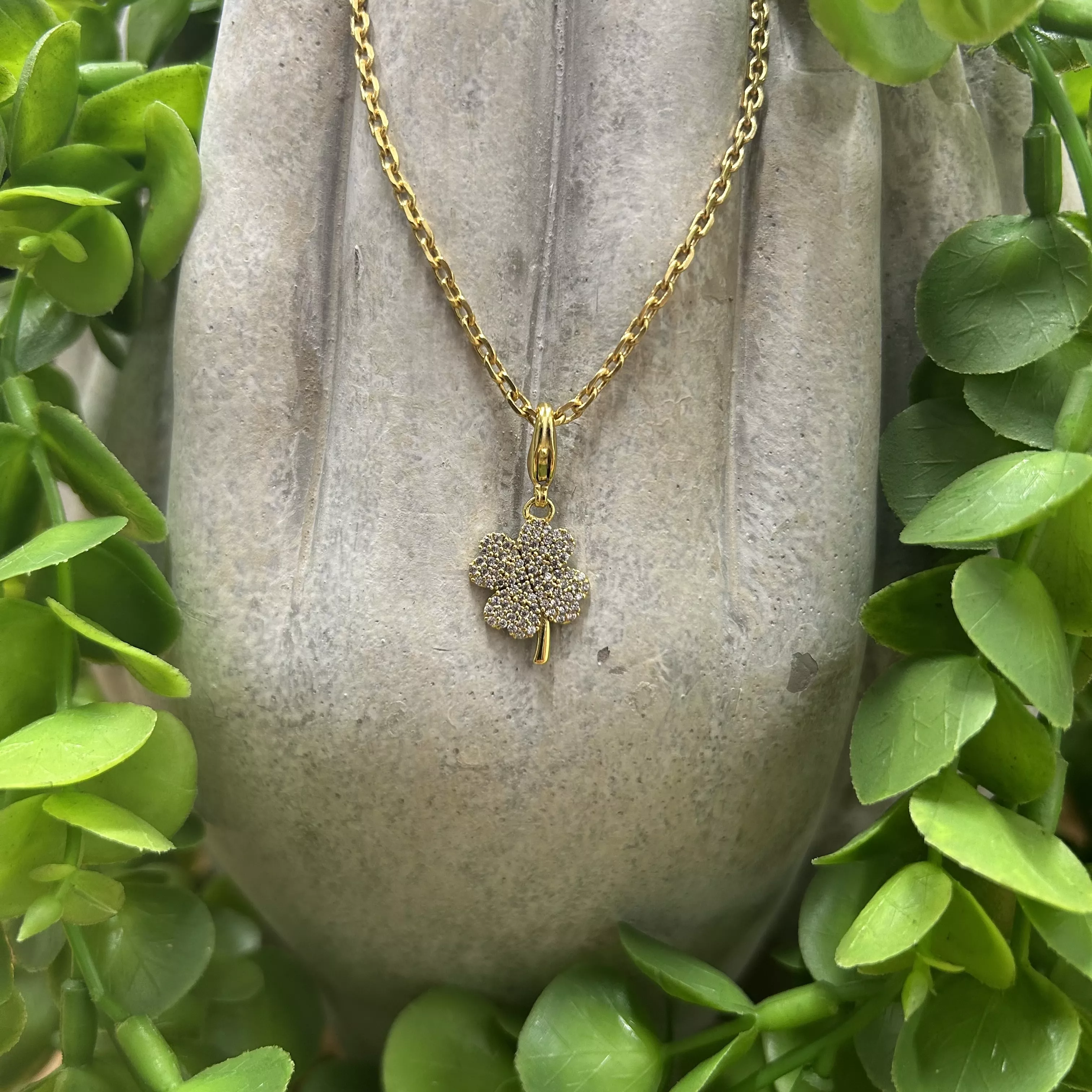 Pendentif Trèfle Strass