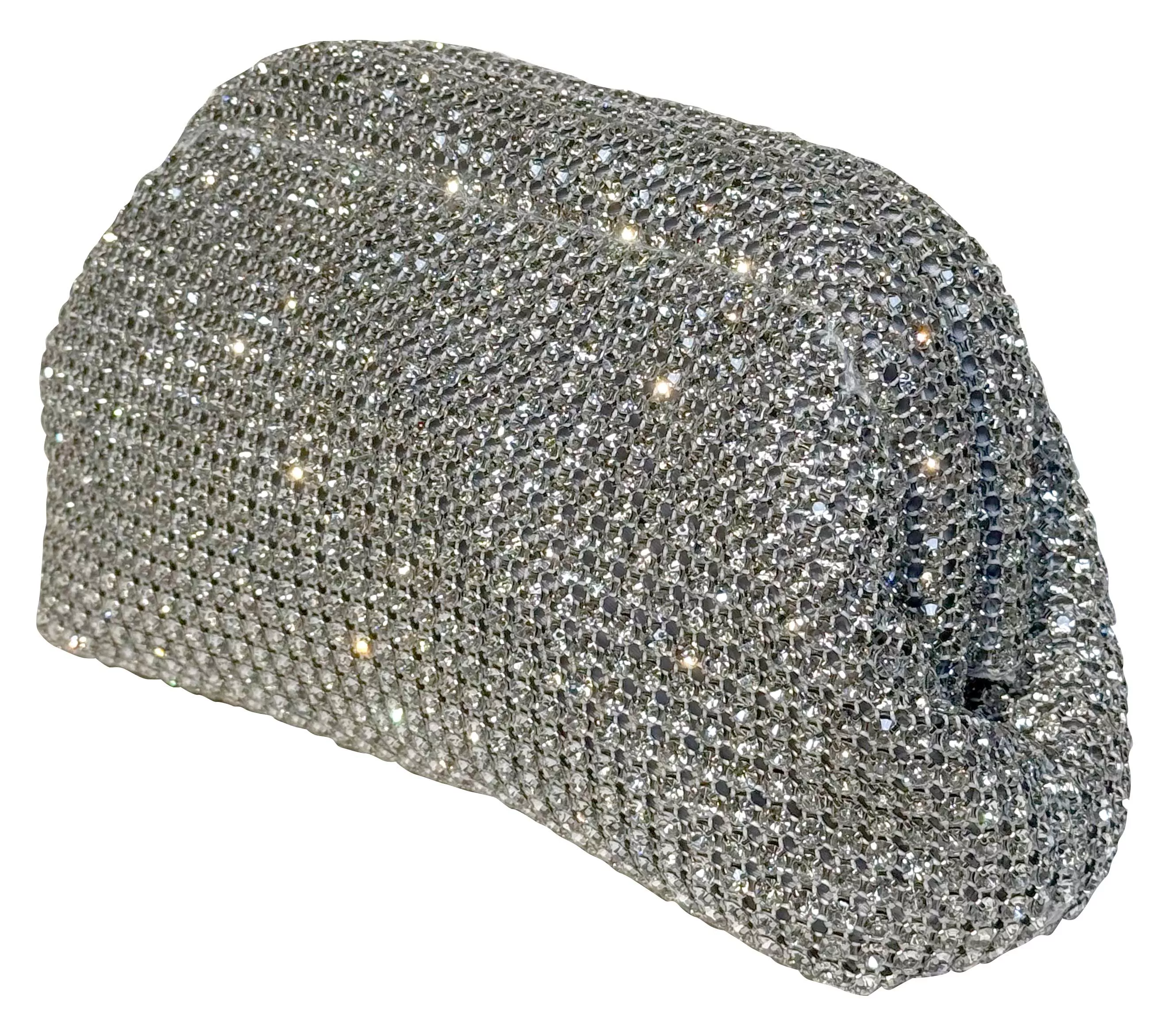 Sac en strass Clutch argenté