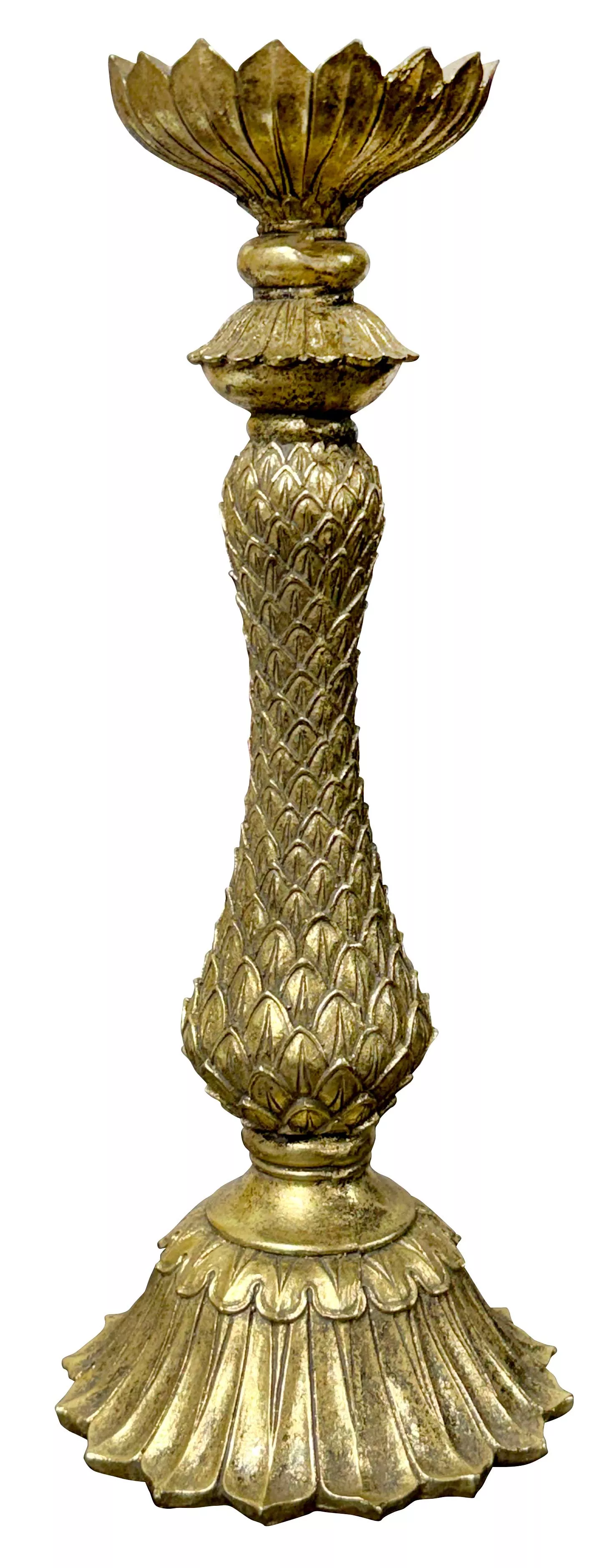 Kerzenständer aus Goldharz