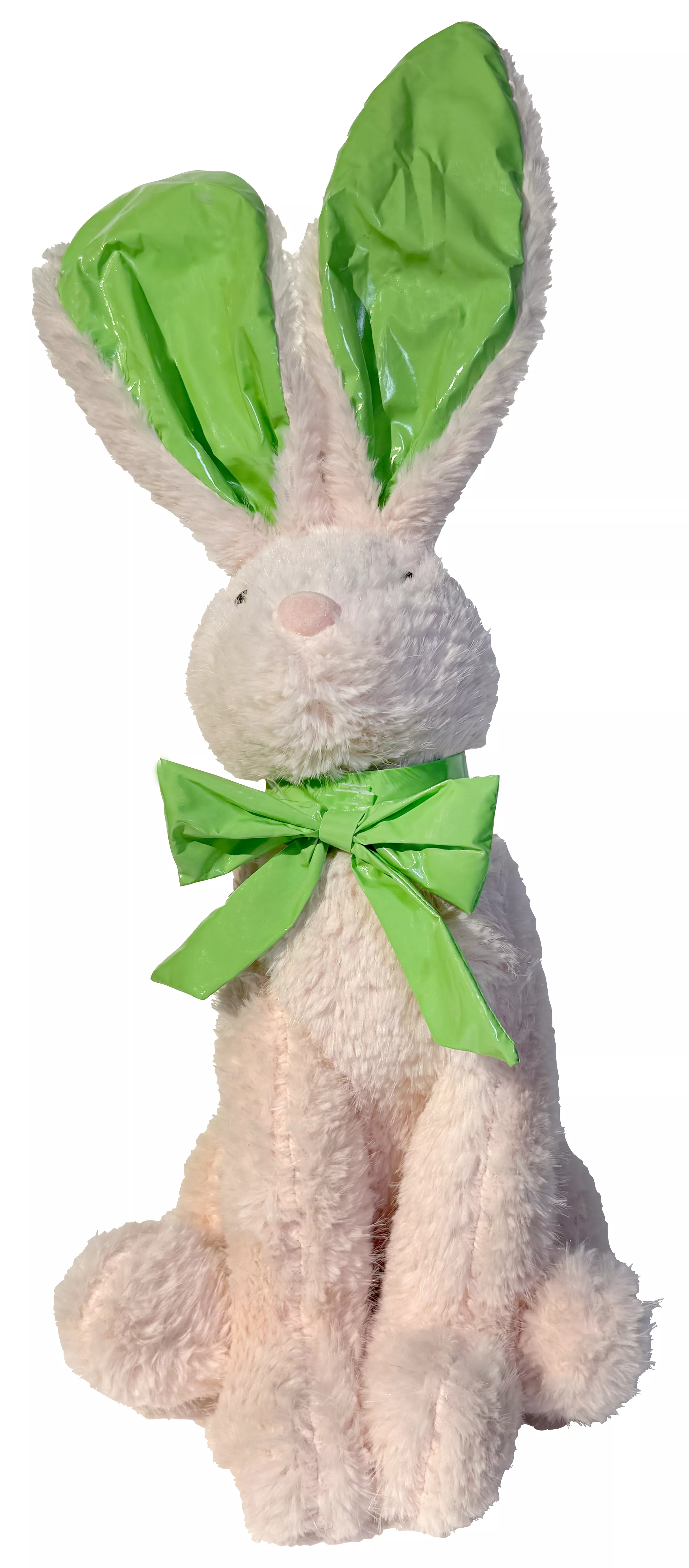 Lapin en peluche décoratif - 60cm de hauteur - Rose pastel