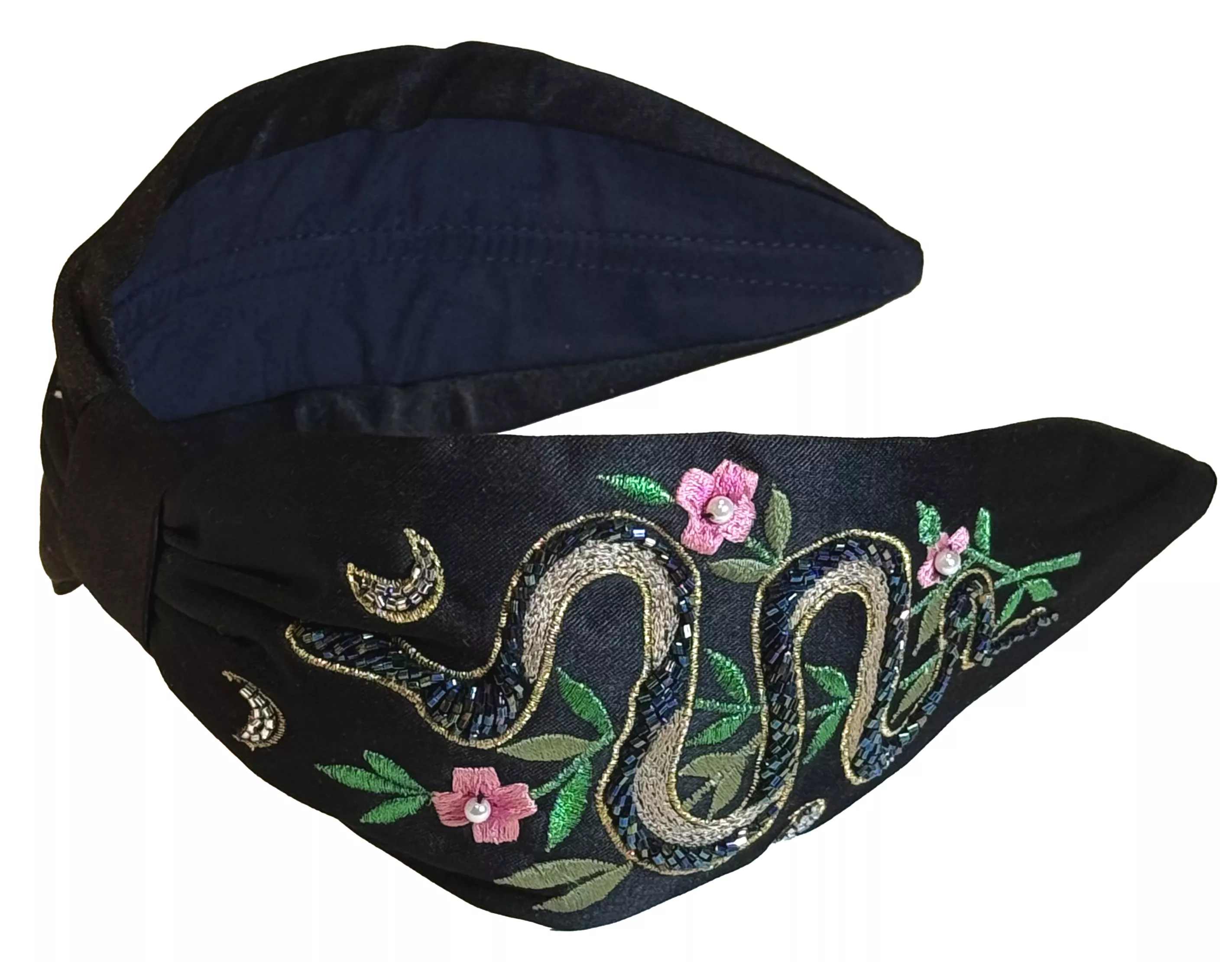 Bandeau_black_snake_baroque_et_rococo